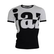 Jazz Print Bomuld T-shirt