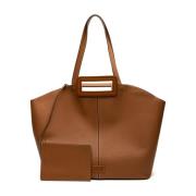 Brun Tote Taske