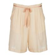 Silke Bermuda Shorts Elfenben