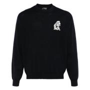 Uld crew-neck strik