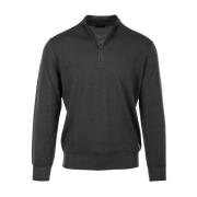 Grå Sweater Half Zip Stil