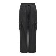 Only ONLCASHI CARGO PANT WVN NOOS Raven | Freewear Grijs