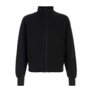 Stilfuld Sort Nylon Sweatshirt