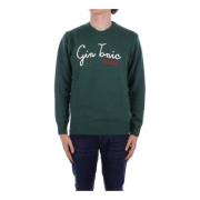 Grøn Logo Sweater Cashmere Blanding