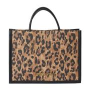 Leopard Print Tote Taske