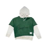 Grøn Shift Side Hoodie