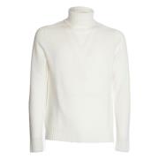 Hvid Strik Turtleneck Sweater AW24