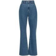 Indigo Blå Flare Jeans