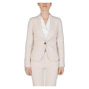 Elegant Lapel Krave Button-Up Blazer