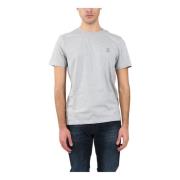 Jersey T-shirt med broderet bryst