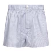 Hvide Micro Stripe Boxershorts