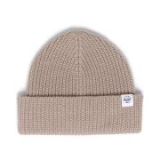 Beige Bomuld Watch Cap Beanie