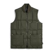 Olivengrøn Puffer Vest