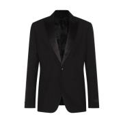 Sort uldblandet blazer