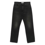 Sort Denim 5 Lomme Jeans