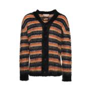 Blød Mohair Strik Cardigan Sweater