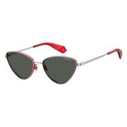 Rød Metal Dame Solbrille