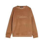 Uld og bomuldsblandings sweatshirt