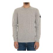 Ribstrik Pullover med Armlogo