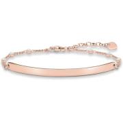 Kvinders Sparkling Love Bridge Armbånd i Sterling Sølv Roséguld Belagt LBA0040-416-14-L19,5V