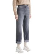 Denim twill stretch gulerodsbukser