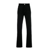 Elegant Straight Sort Bomuld Cashmere Jeans