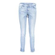 Denim Skinny Mid Blå Kvinders Jeans