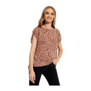 Koral Leopard Print Boatneck Top