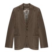 Stræk Cord Blazer i Petro Dark Taupe