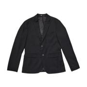 Slim Struktur Blazer i Sort