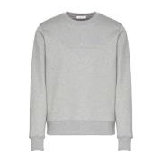 Grå Logo Print Sweater