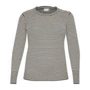 Stribet Strik Pullover Sweater