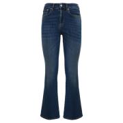 Slim Fit Bomuld Denim Cropped Jeans