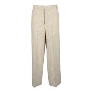 Elegant Viskose Bland Pantalone