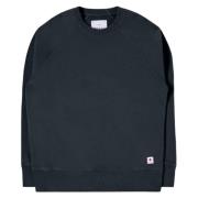 Raglan Ærme Crewneck Sort Hoodie