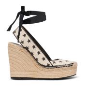 Stjerne Print Kile Espadriller