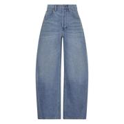 Oversized Rundet Lavt Stigende Jeans