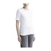 Jersey T-shirt med Punto Luce kant