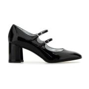 Sort læder Alice pumps 7cm hæl