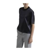 Silke satin crew neck T-shirt