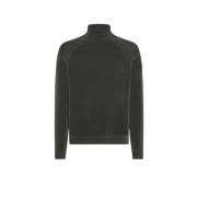 Blød turtleneck sweater i glat chenille