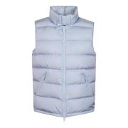 Slim Polstret Blå Nylon Gilet