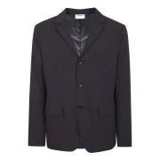 Marineblå Nylon Stretch Blazer