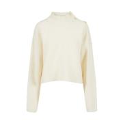 Sporty turtleneck sweater med logo