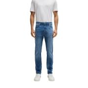 Slim Fit Denim Jeans Cashmere Effekt