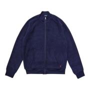 Navy Blue Zip Mock Sweatshirt