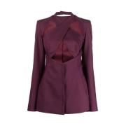 Plum Lilla Cut-Out Blazer