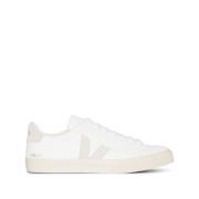 Hvid Beige Sneakers Pebble Ruskind