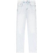 Blå Denim Straight Leg Jeans