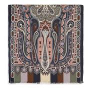 Paisley Print Cashmere Silk Shawl